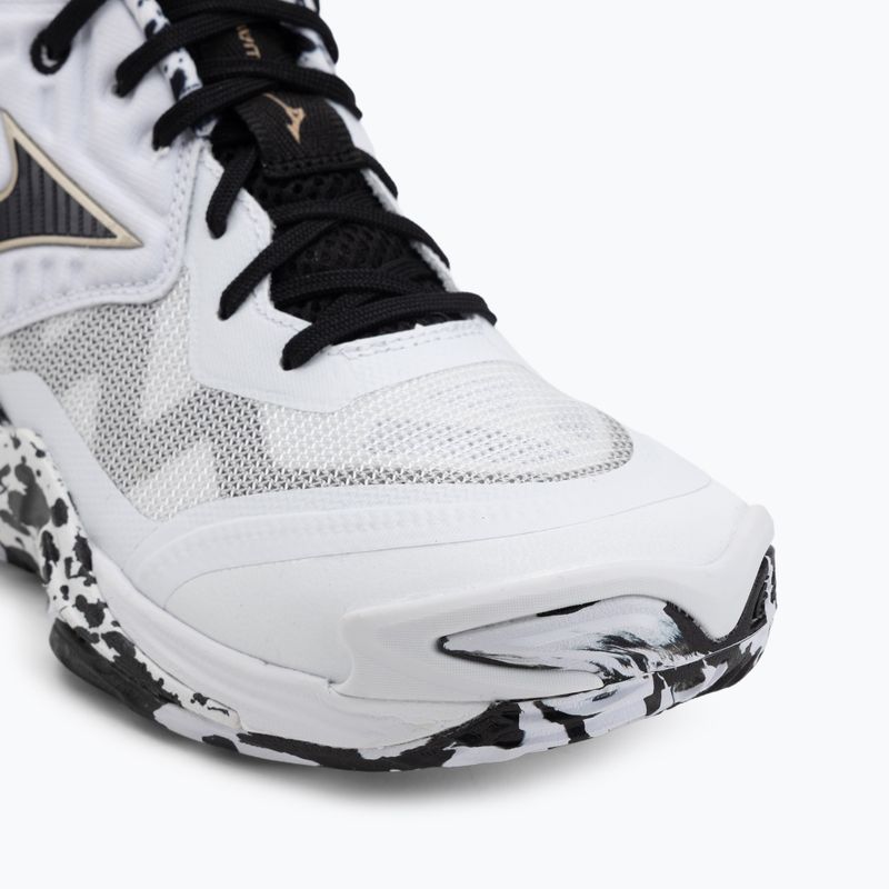 Încălțăminte de volei Mizuno Wave Momentum Elite Mid white/black/gold 7