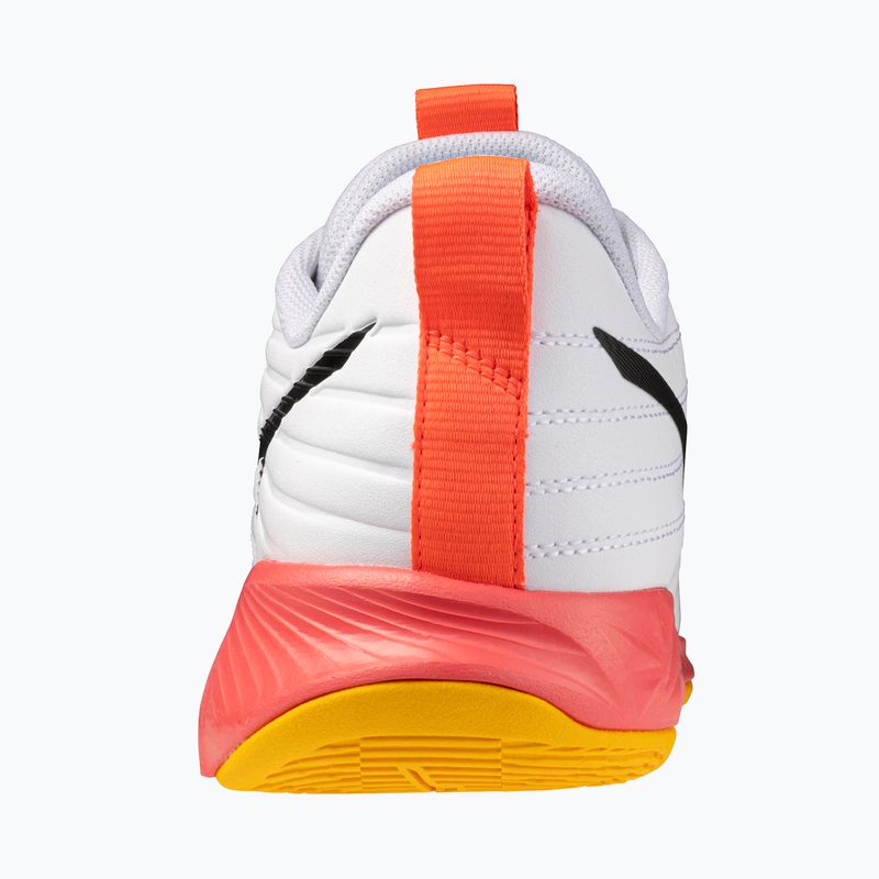 Încălțăminte de volei Mizuno Wave Momentum Pro white/fiery coral 2/citrus 3