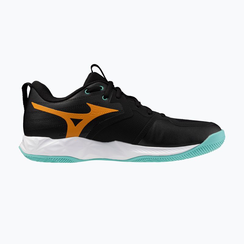 Încălțăminte de volei Mizuno Wave Momentum Pro black/tangelo/ice green 2