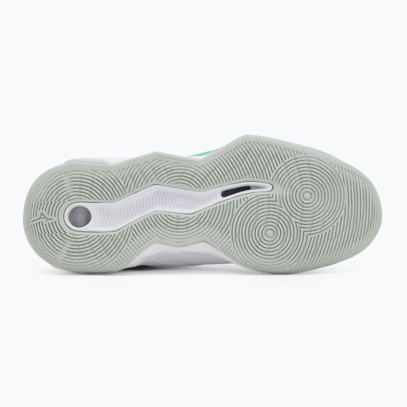 Încălțăminte de volei Mizuno Wave Momentum Pro Mid white/black/frozen emerald 4