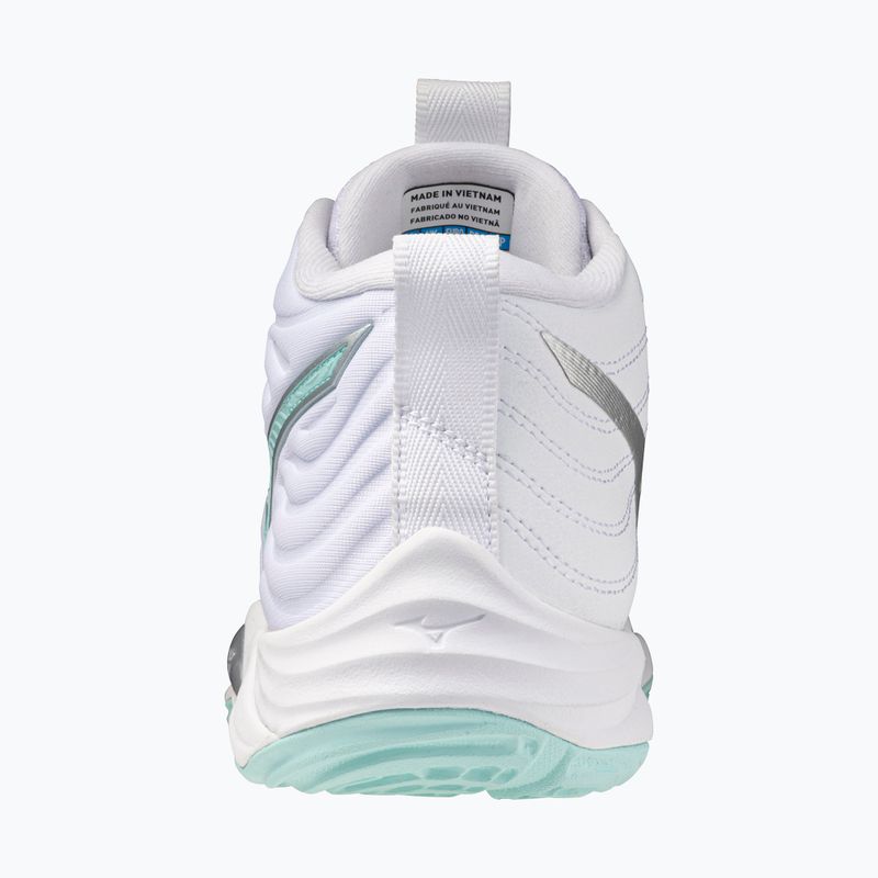 Încălțăminte de volei pentru femei  Mizuno Wave Momentum Elite Mid white/blue tint 3
