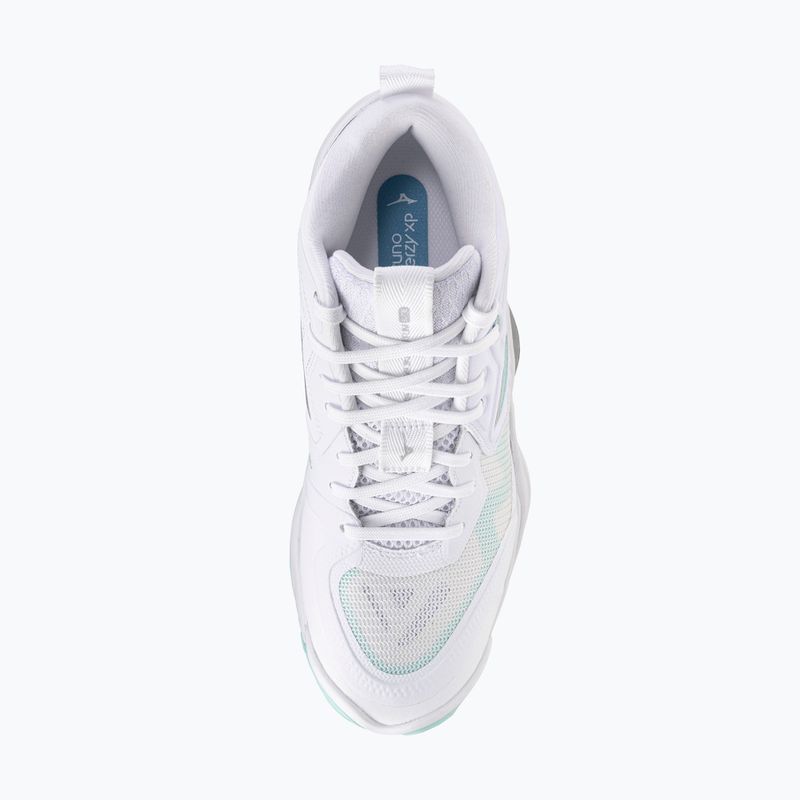 Încălțăminte de volei pentru femei  Mizuno Wave Momentum Elite Mid white/blue tint 5