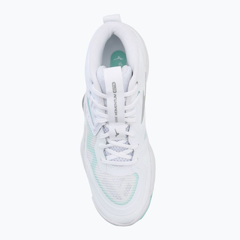Încălțăminte de volei pentru femei  Mizuno Wave Momentum Elite Mid white/blue tint 5
