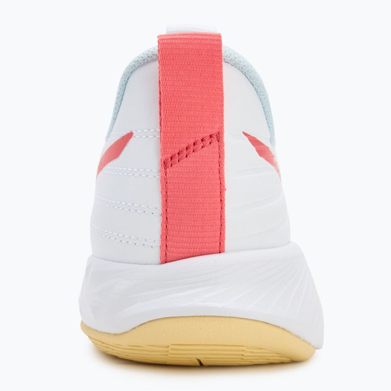 Încălțăminte de volei pentru femei Mizuno Wave Momentum Pro white/calypso coral/pale banan 6