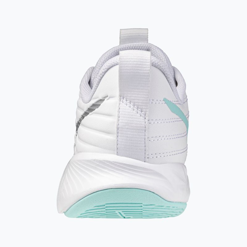 Încălțăminte de volei pentru femei Mizuno Wave Momentum Pro white/blue tint 3