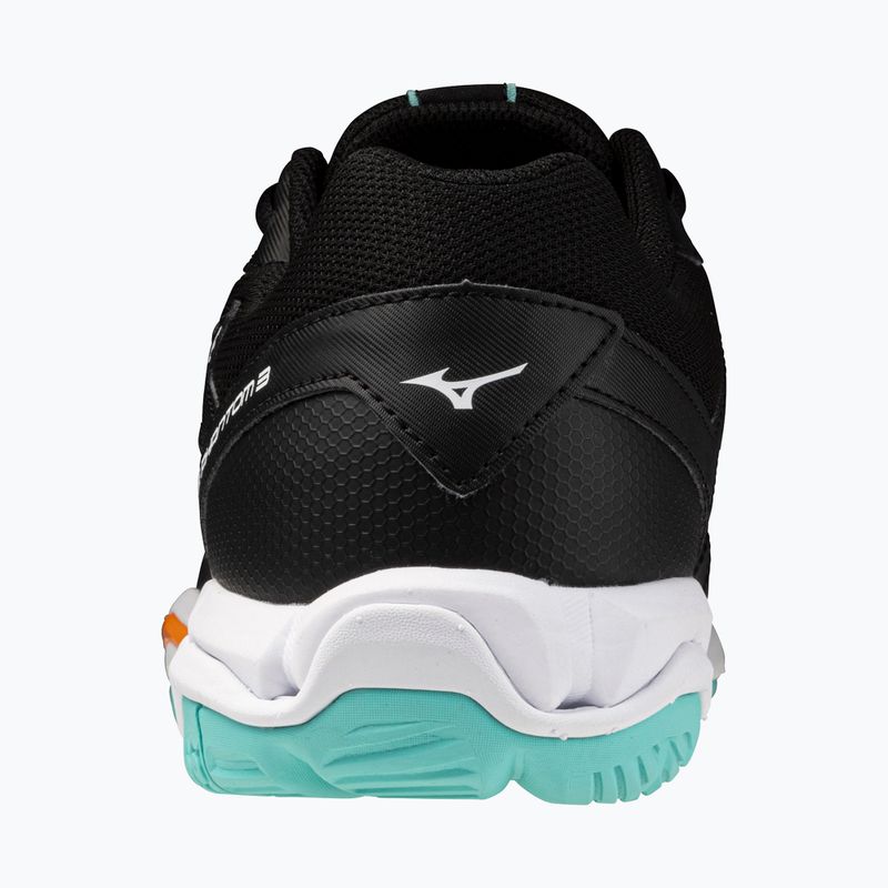 Încălțăminte de handbal Mizuno Wave Phantom 3 black/tangelo/ice green 3