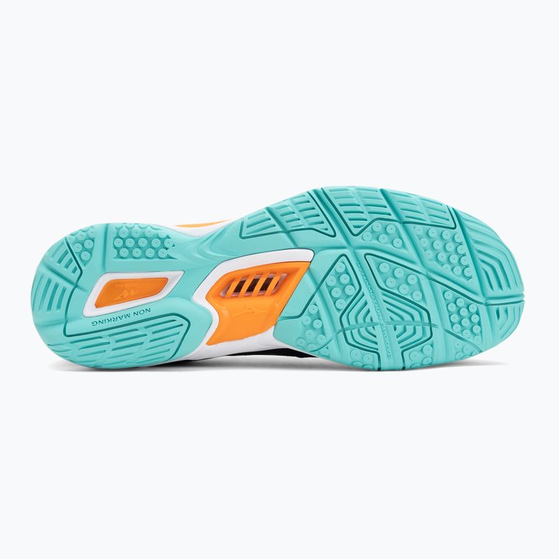 Încălțăminte de handbal Mizuno Wave Phantom 3 black/tangelo/ice green 4