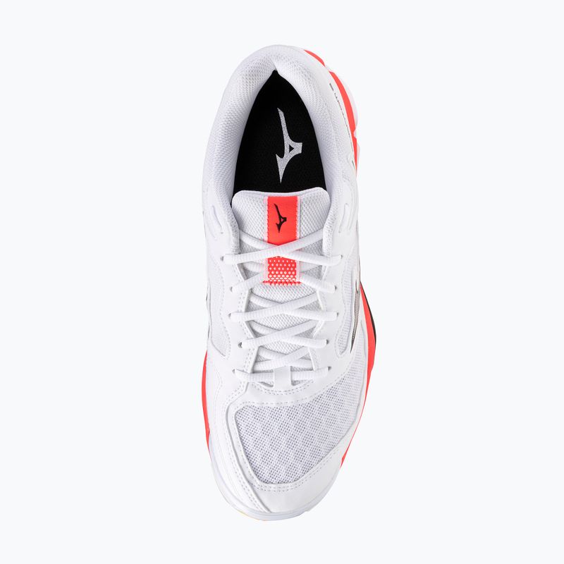 Încălțăminte de handbal Mizuno Wave Phantom 3 white/fiery coral 2/citrus 5
