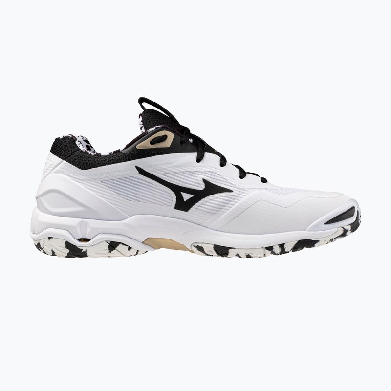 Încălțăminte de handbal Mizuno Wave Stealth 6 white/black/gold 9