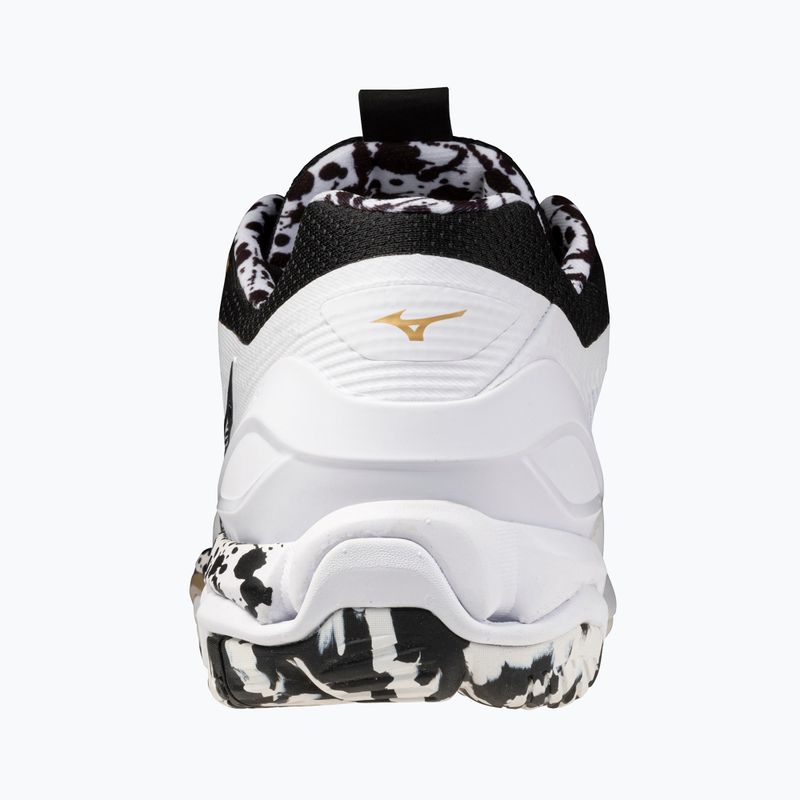 Încălțăminte de handbal Mizuno Wave Stealth 6 white/black/gold 10