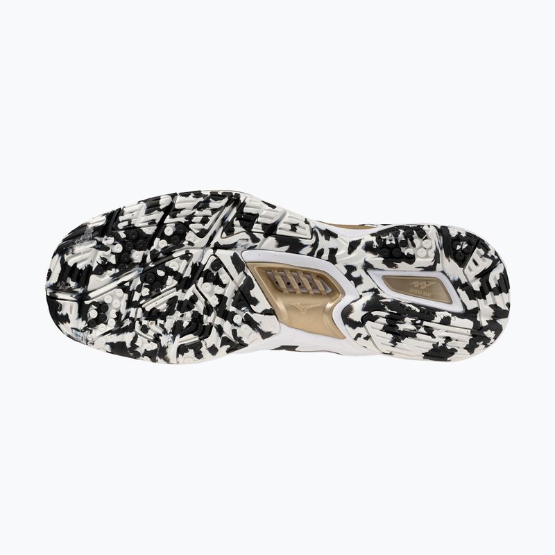 Încălțăminte de handbal Mizuno Wave Stealth 6 white/black/gold 11
