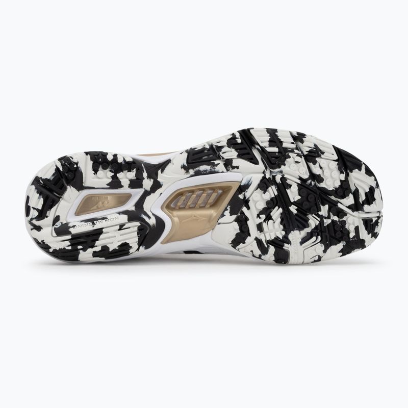 Încălțăminte de handbal Mizuno Wave Stealth 6 white/black/gold 4