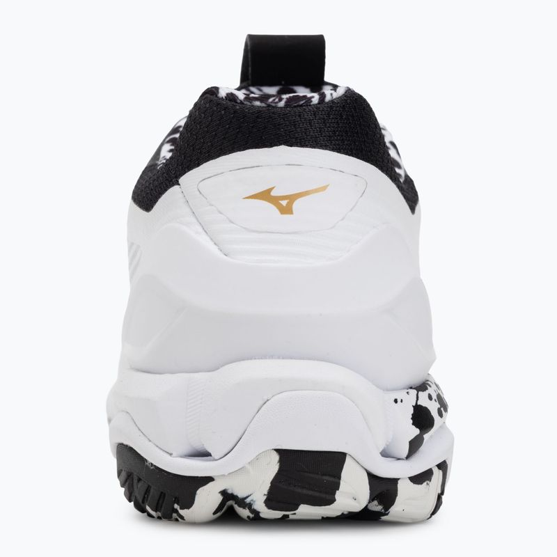 Încălțăminte de handbal Mizuno Wave Stealth 6 white/black/gold 6