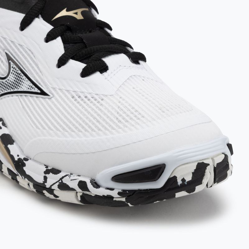 Încălțăminte de handbal Mizuno Wave Stealth 6 white/black/gold 7
