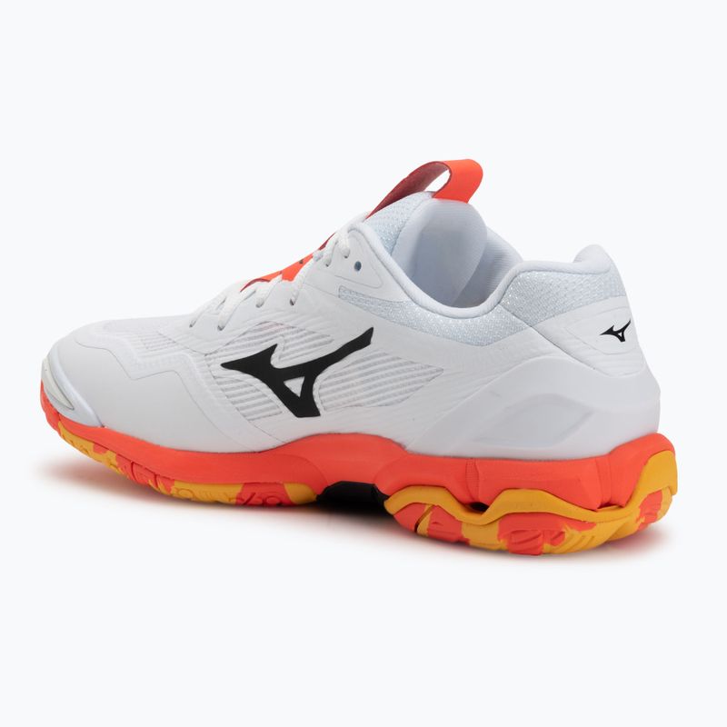 Încălțăminte de handbal Mizuno Wave Stealth 6 white/fiery coral 2/citrus 3