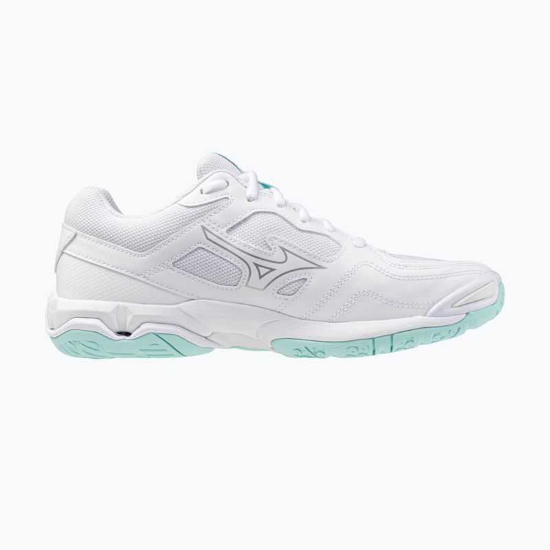 Încălțăminte de handbal pentru femei Mizuno Wave Phantom 3 white/blue tint 2