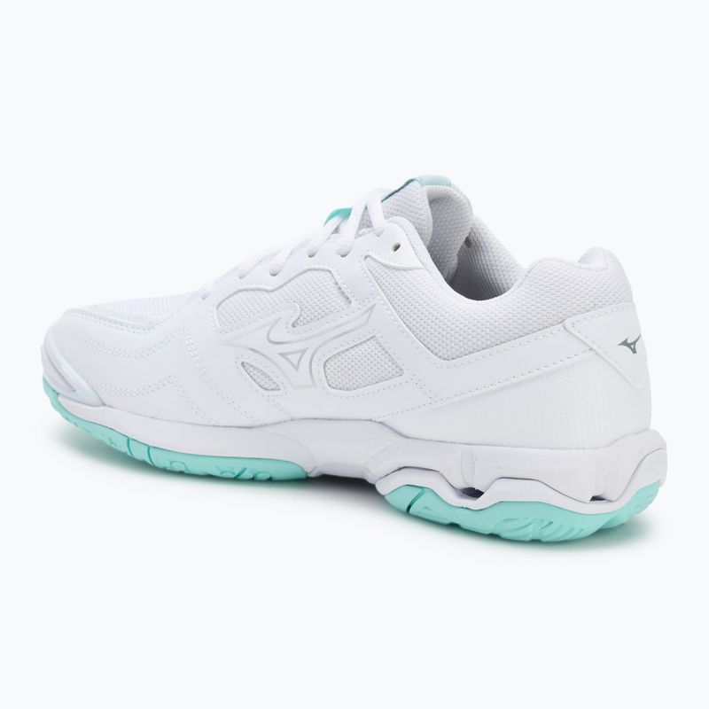 Încălțăminte de handbal pentru femei Mizuno Wave Phantom 3 white/blue tint 3