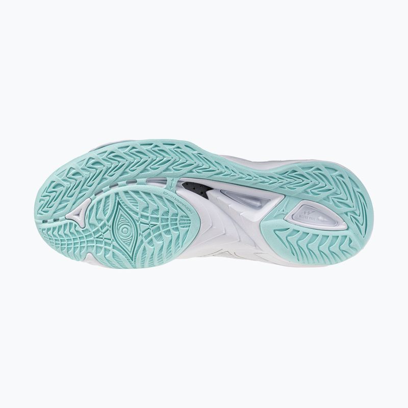 Încălțăminte de handbal pentru femei Mizuno Wave Mirage 5 white/blue tint 4