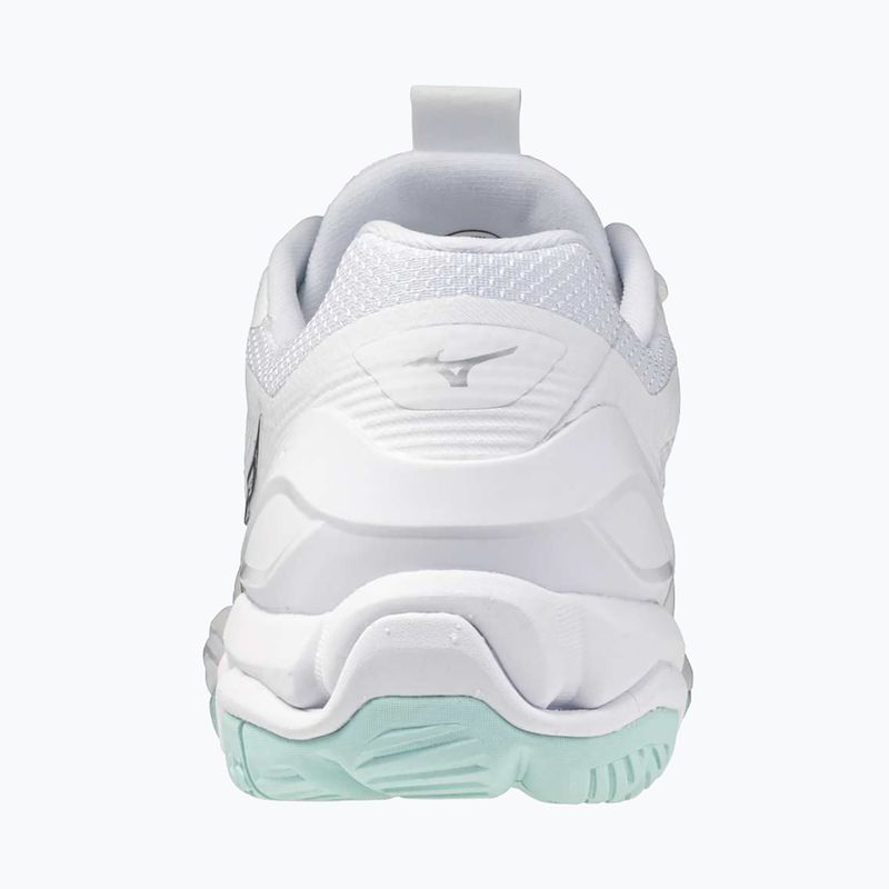 Încălțăminte de handbal pentru femei Mizuno Wave Stealth 6 white/blue tint 10