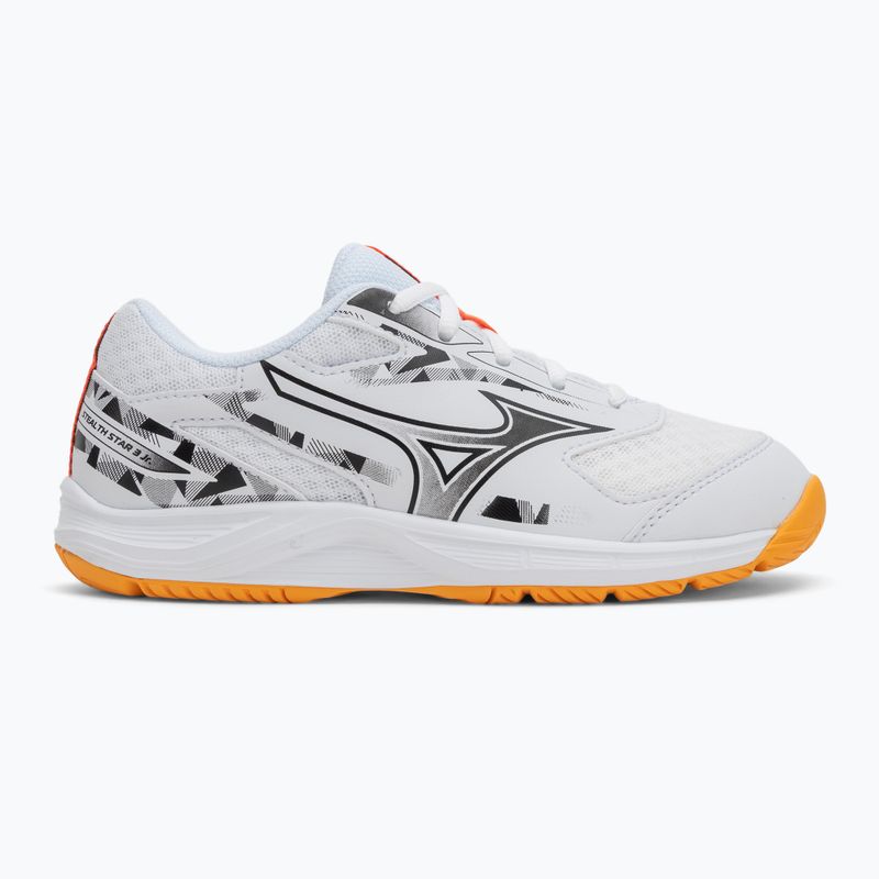 Încălțăminte pentru copii Mizuno Stealth Star 3 white/fiery coral 2/citrus 2