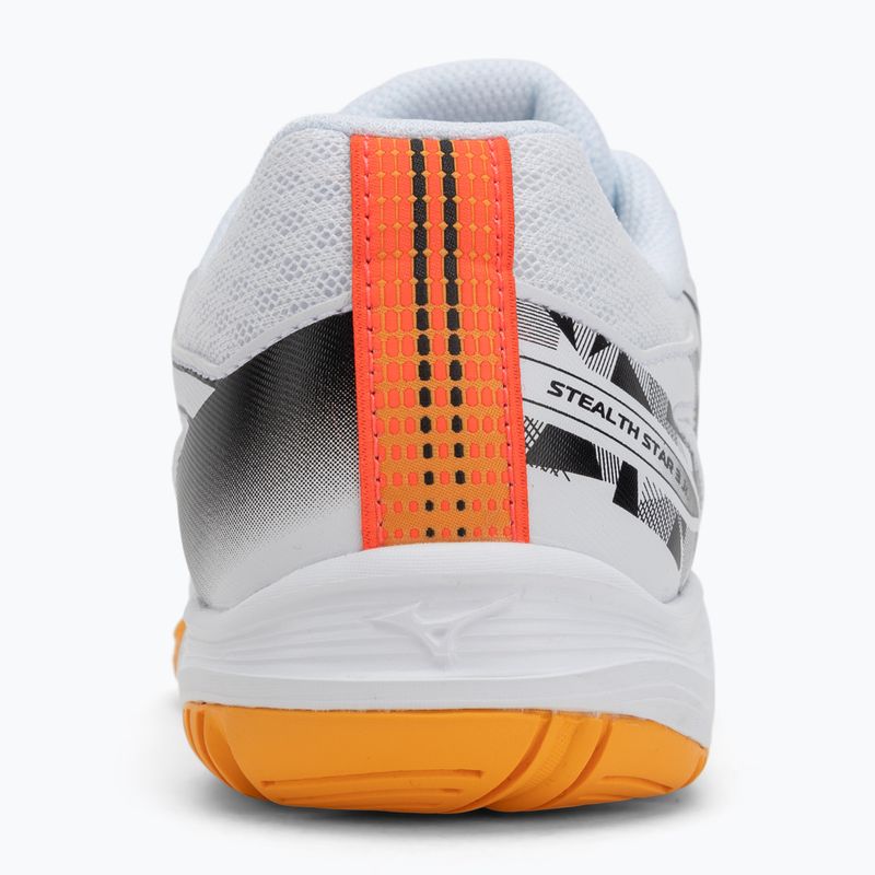 Încălțăminte pentru copii Mizuno Stealth Star 3 white/fiery coral 2/citrus 6