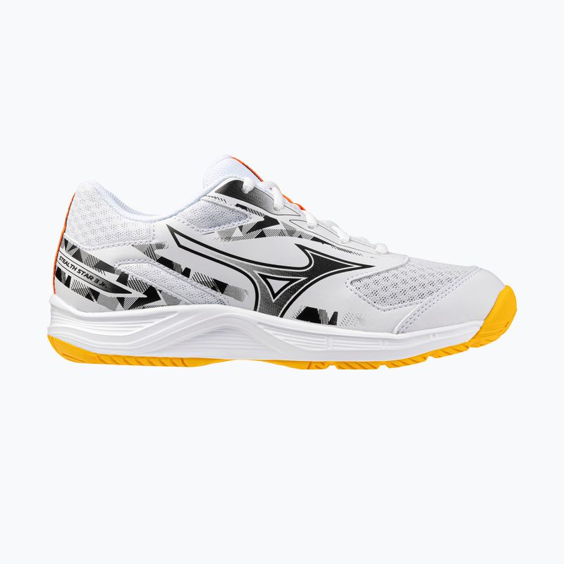 Încălțăminte pentru copii Mizuno Stealth Star 3 white/fiery coral 2/citrus