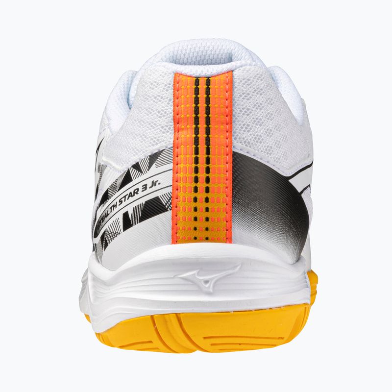 Încălțăminte pentru copii Mizuno Stealth Star 3 white/fiery coral 2/citrus 3