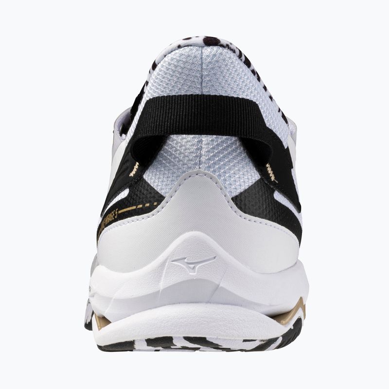 Încălțăminte de handbal Mizuno Wave Mirage 5 white/black/ge gold 3