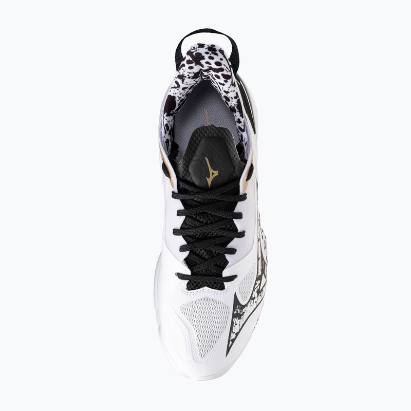 Încălțăminte de handbal Mizuno Wave Mirage 5 white/black/ge gold 5