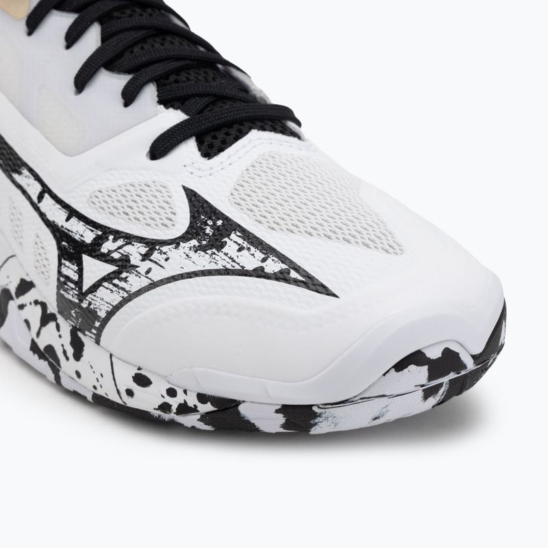 Încălțăminte de handbal Mizuno Wave Mirage 5 white/black/ge gold 7