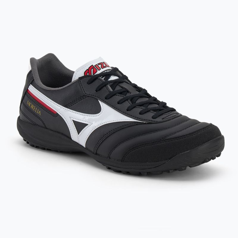 Încălțăminte de fotbal pentru bărbați Mizuno Morelia Sala Elite TF black/white/chinese red