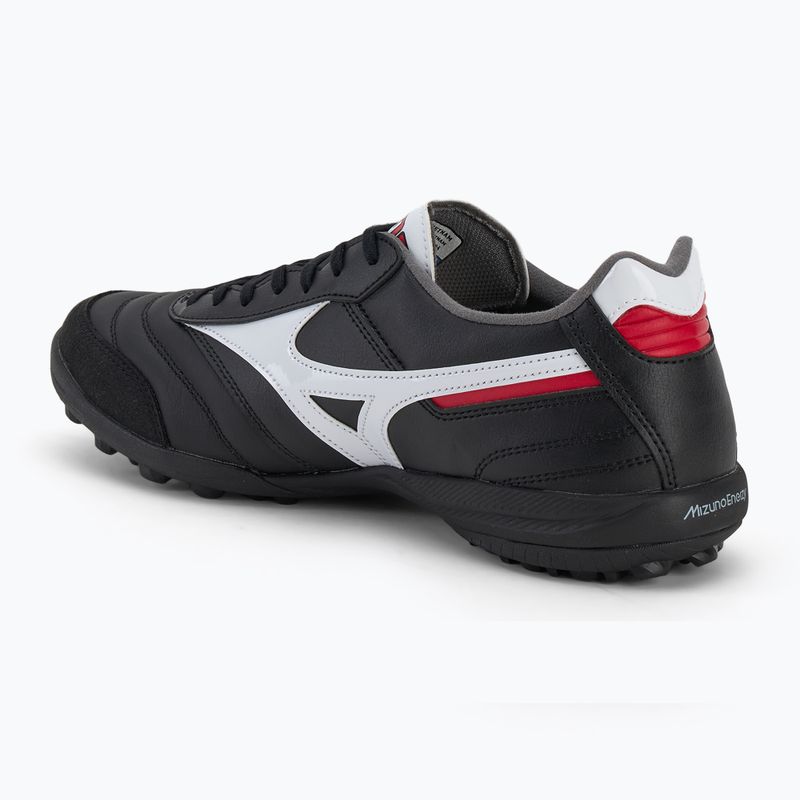 Încălțăminte de fotbal pentru bărbați Mizuno Morelia Sala Elite TF black/white/chinese red 3