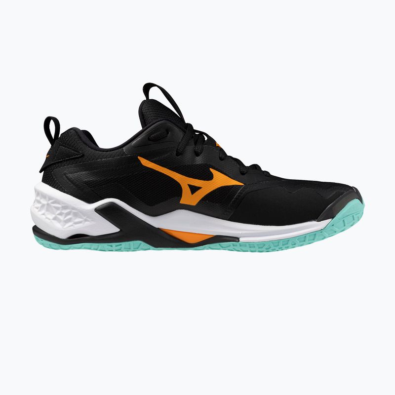 Încălțăminte de handbal Mizuno Wave Stealth Neo 2 black/tangelo/ice green 2