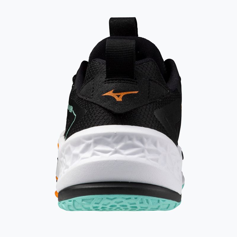 Încălțăminte de handbal Mizuno Wave Stealth Neo 2 black/tangelo/ice green 3