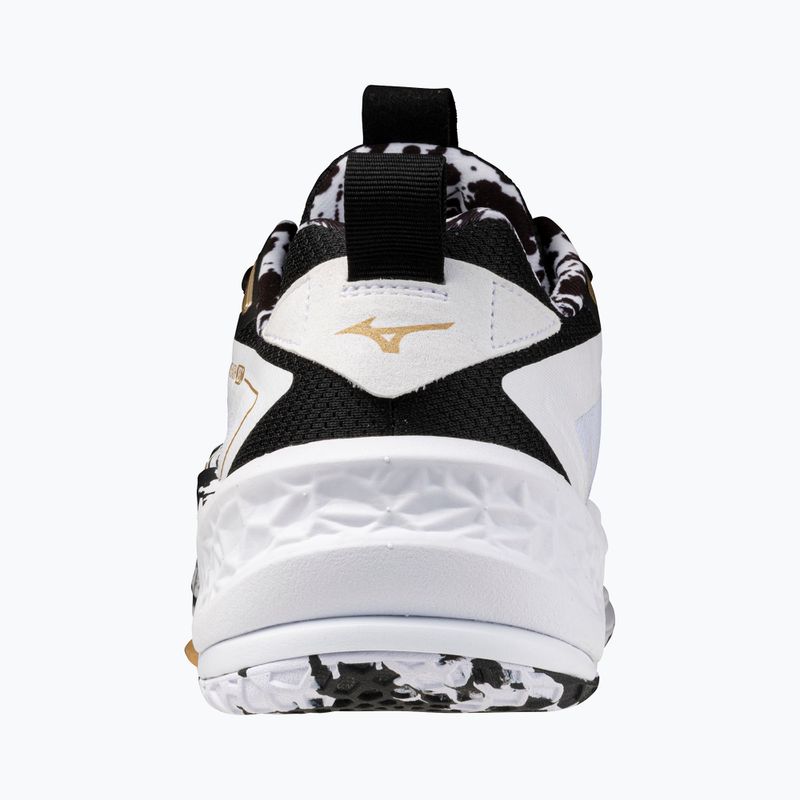 Încălțăminte de handbal Mizuno Wave Stealth Neo 2 white/black/ge gold 3