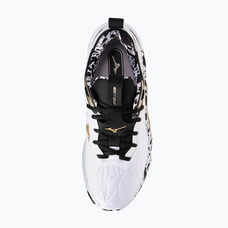 Încălțăminte de handbal Mizuno Wave Stealth Neo 2 white/black/ge gold 5