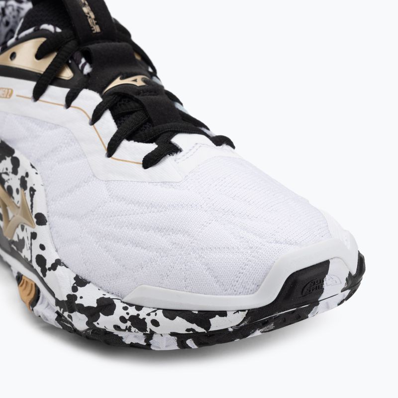Încălțăminte de handbal Mizuno Wave Stealth Neo 2 white/black/ge gold 7