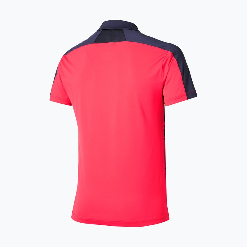 Tricou pentru bărbați Mizuno Daybreakers Shadow Polo vibrant red 2