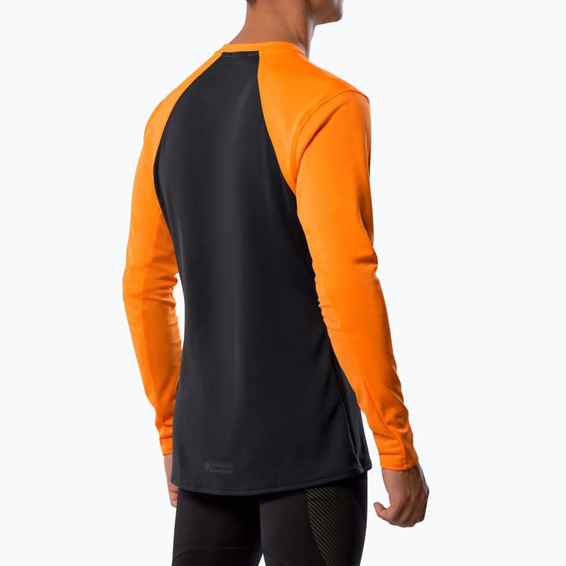 Longsleeve de alergare pentru bărbați Mizuno Tech Thermal Charge tangelo 2