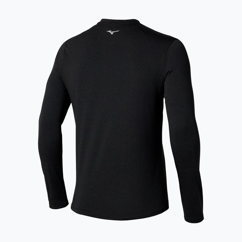 Longsleeve de alergare pentru bărbați Mizuno Core Impulse Half Zip Tee black 2