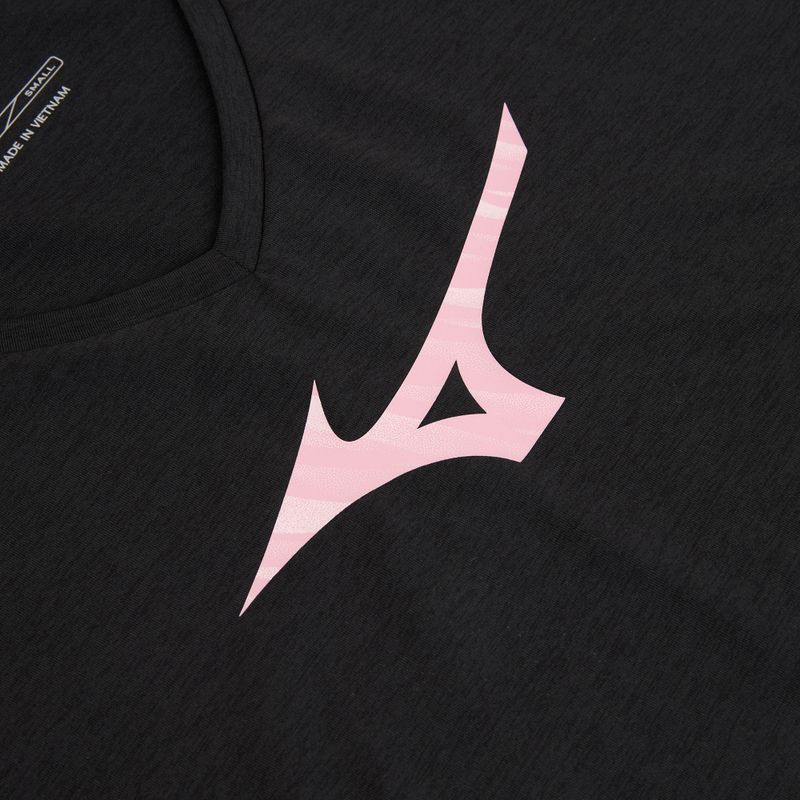 Tricou de alergare pentru femei Mizuno Core Runbird Tee black/mauve 3