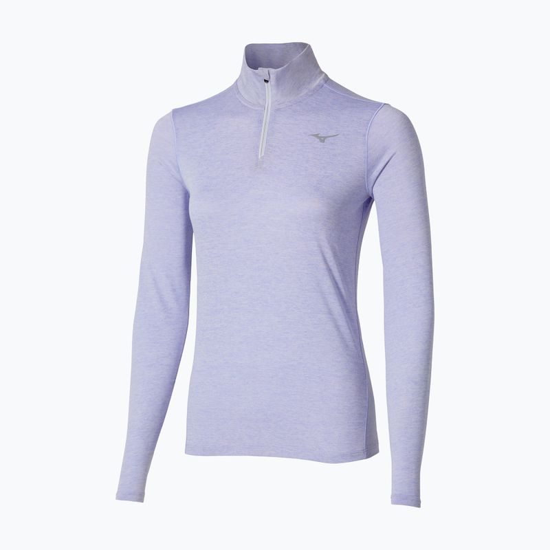 Bluză de alergare pentru femei Mizuno Core Impulse Half Zip Tee icelandic blue