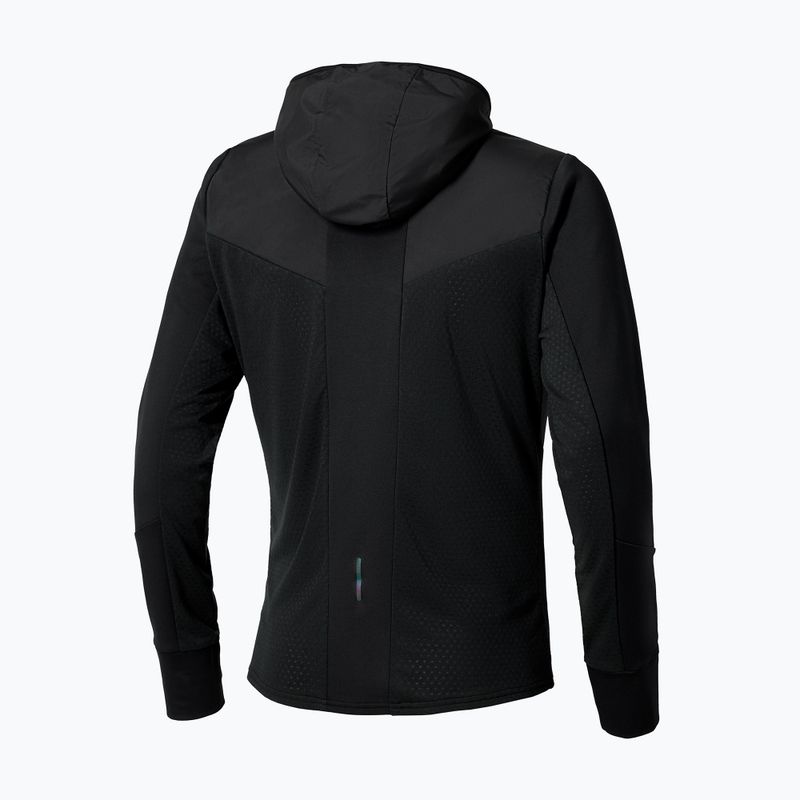 Geacă de alergare pentru bărbați Mizuno Warmalite Hybrid Full Zip Hooded black 2