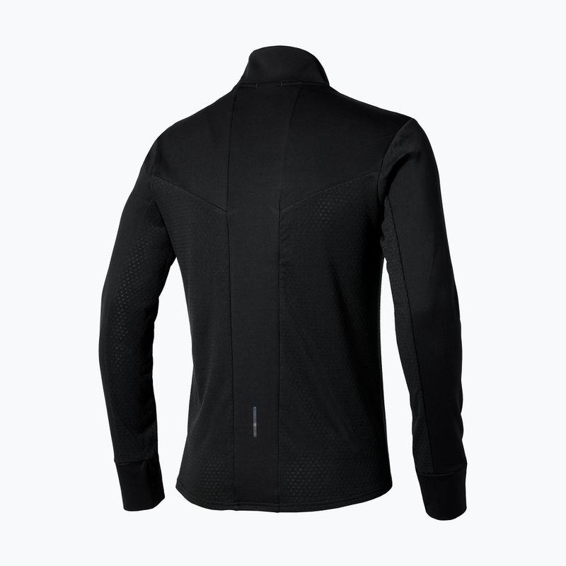 Longsleeve de alergare pentru bărbați Mizuno Active Warm Half Zip black 2
