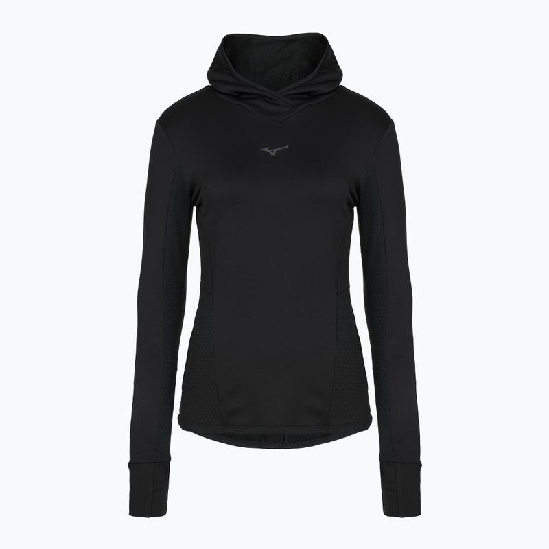 Bluză de alergare pentru femei Mizuno Active Warm Hooded black