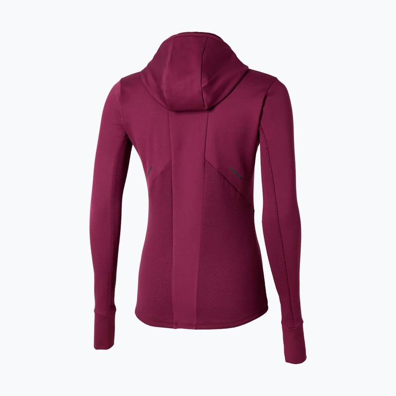 Bluză de alergare pentru femei Mizuno Active Warm Hooded dark purple 2