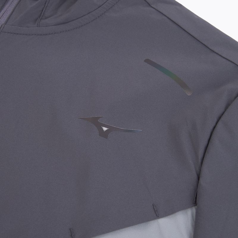 Geacă de alergare pentru bărbați Mizuno Tech Thermal Charge Hooded quiksilver 3