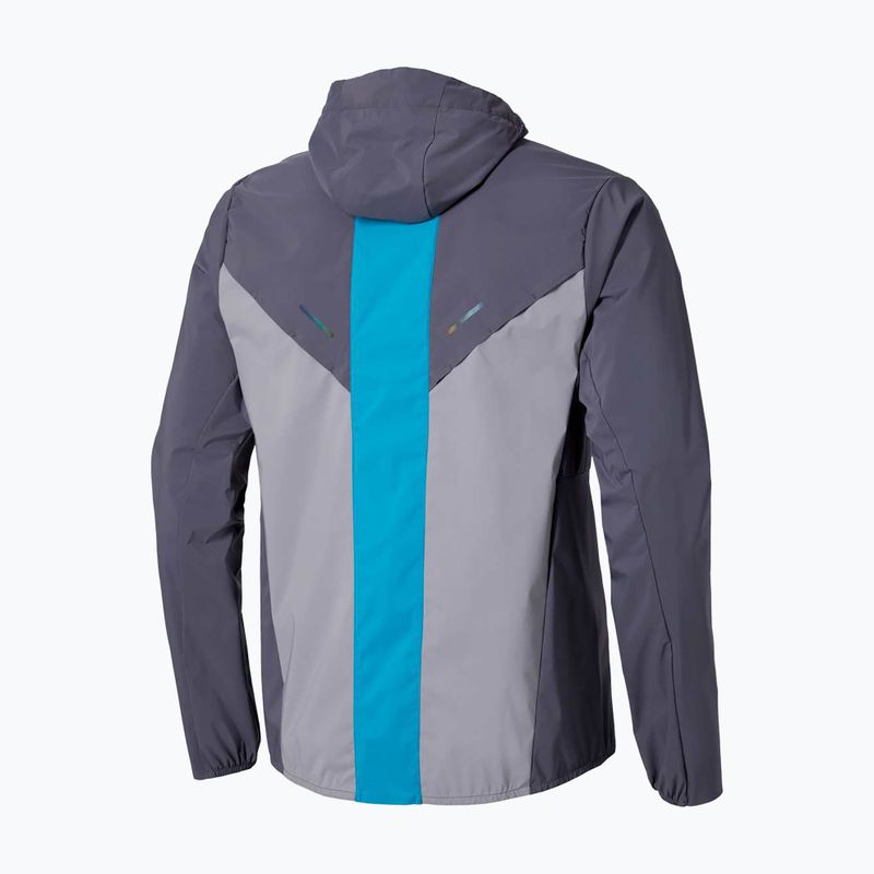 Geacă de alergare pentru bărbați Mizuno Tech Thermal Charge Hooded quiksilver 2