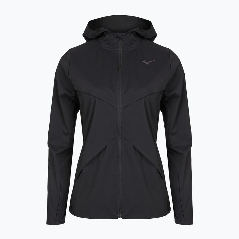 Geacă de alergare pentru femei Mizuno Tech Thermal Charge Hooded black