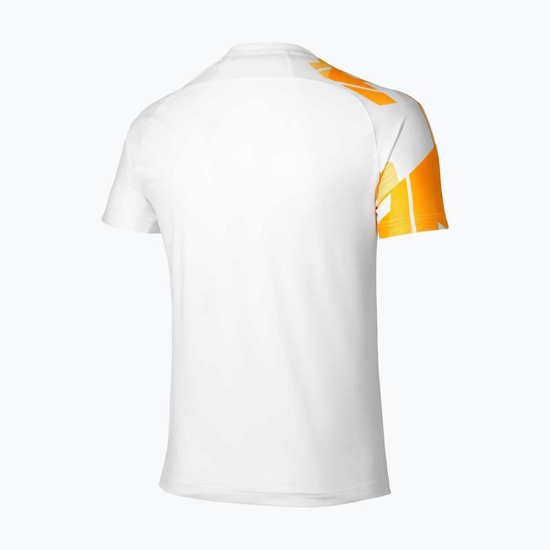 Tricou de tenis pentru bărbați Mizuno Daybreakers Shadow white/citrus 2